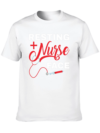 Resting Nurse Face Graphic T-Shirt