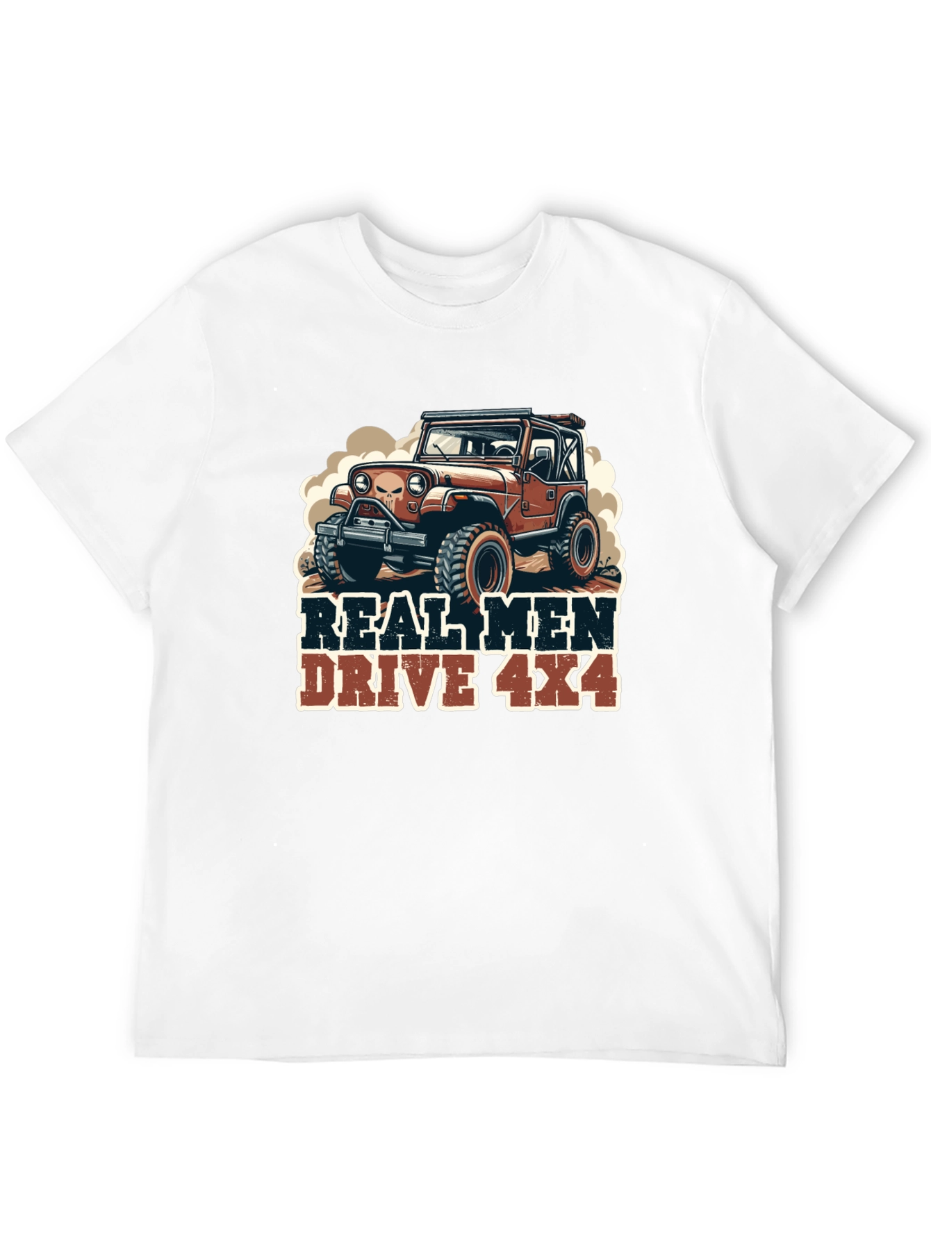 Real Men Drive 4x4 Graphic Tee