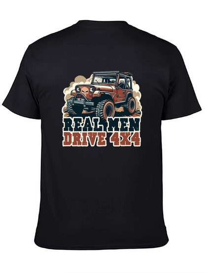 Real Men Drive 4x4 Graphic Tee