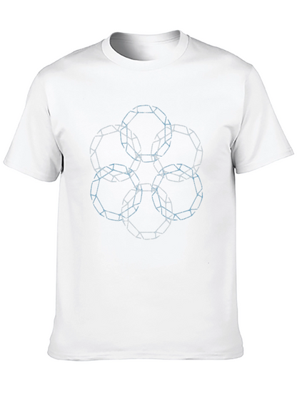 Geometric Rings Graphic T-Shirt - Modern Design