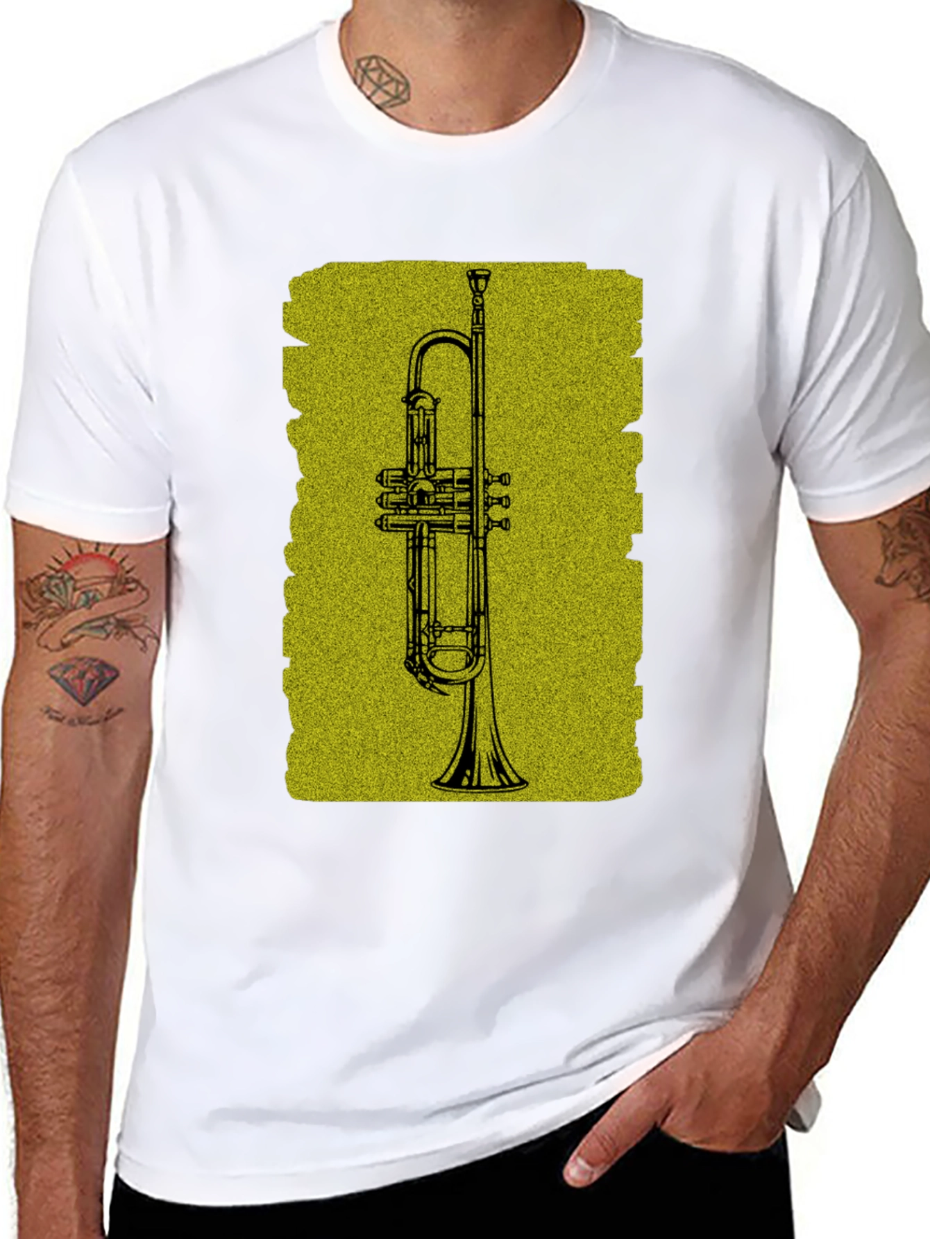 Trumpet Graphic T-Shirt - Musician Tee