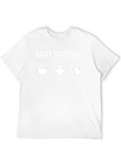 Daily Schedule T-Shirt Drummer Musician Gift