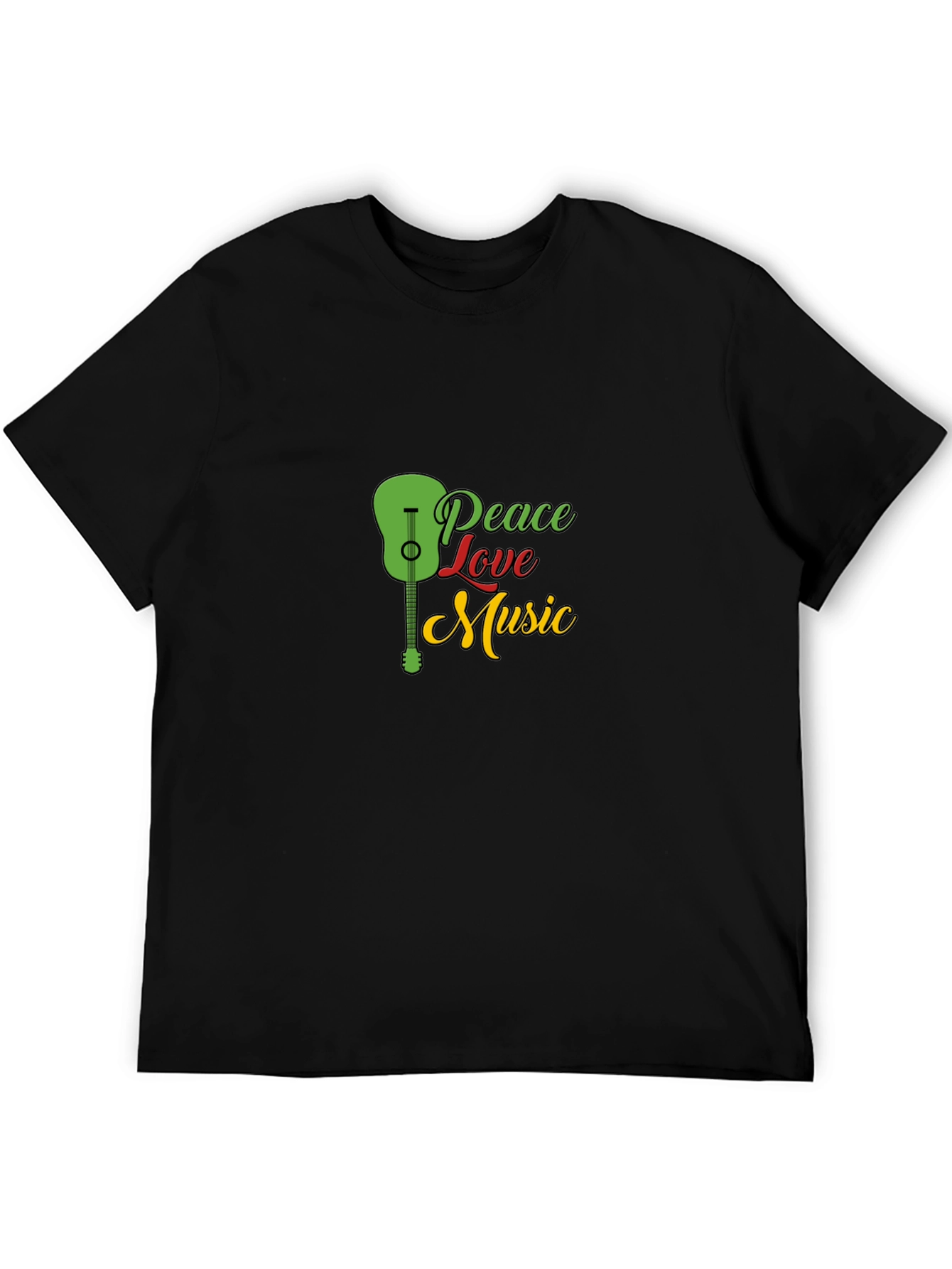 Peace Love Music Graphic T-Shirt