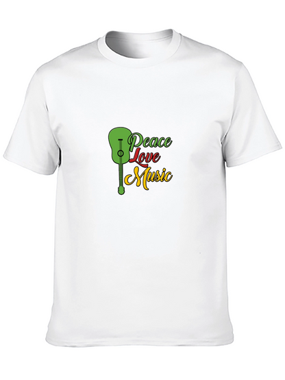Peace Love Music Graphic T-Shirt