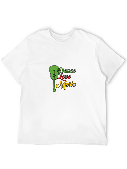 Peace Love Music Graphic T-Shirt