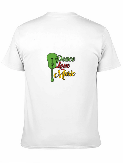 Peace Love Music Graphic T-Shirt
