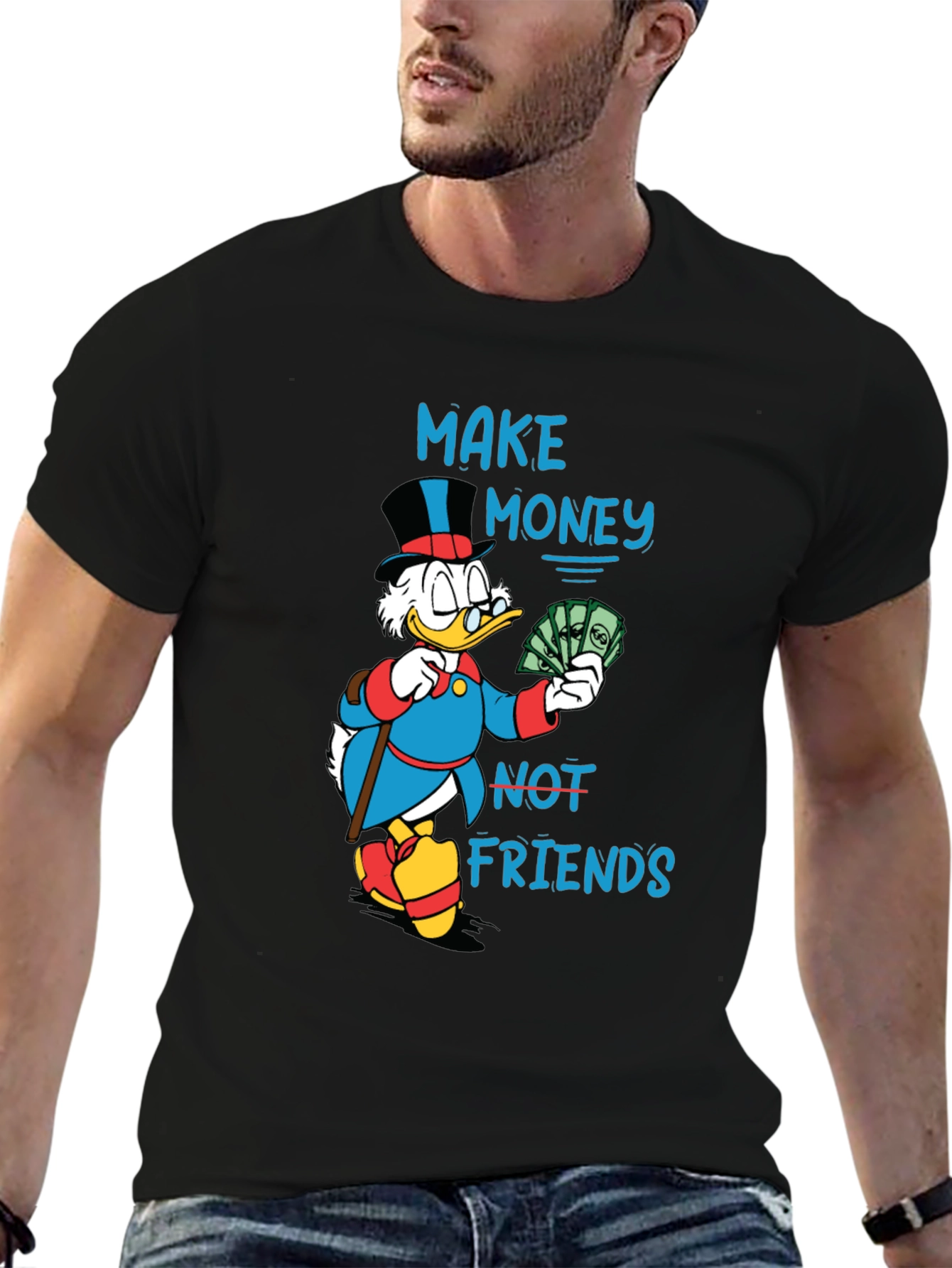 Make Money Not Friends Graphic T-Shirt