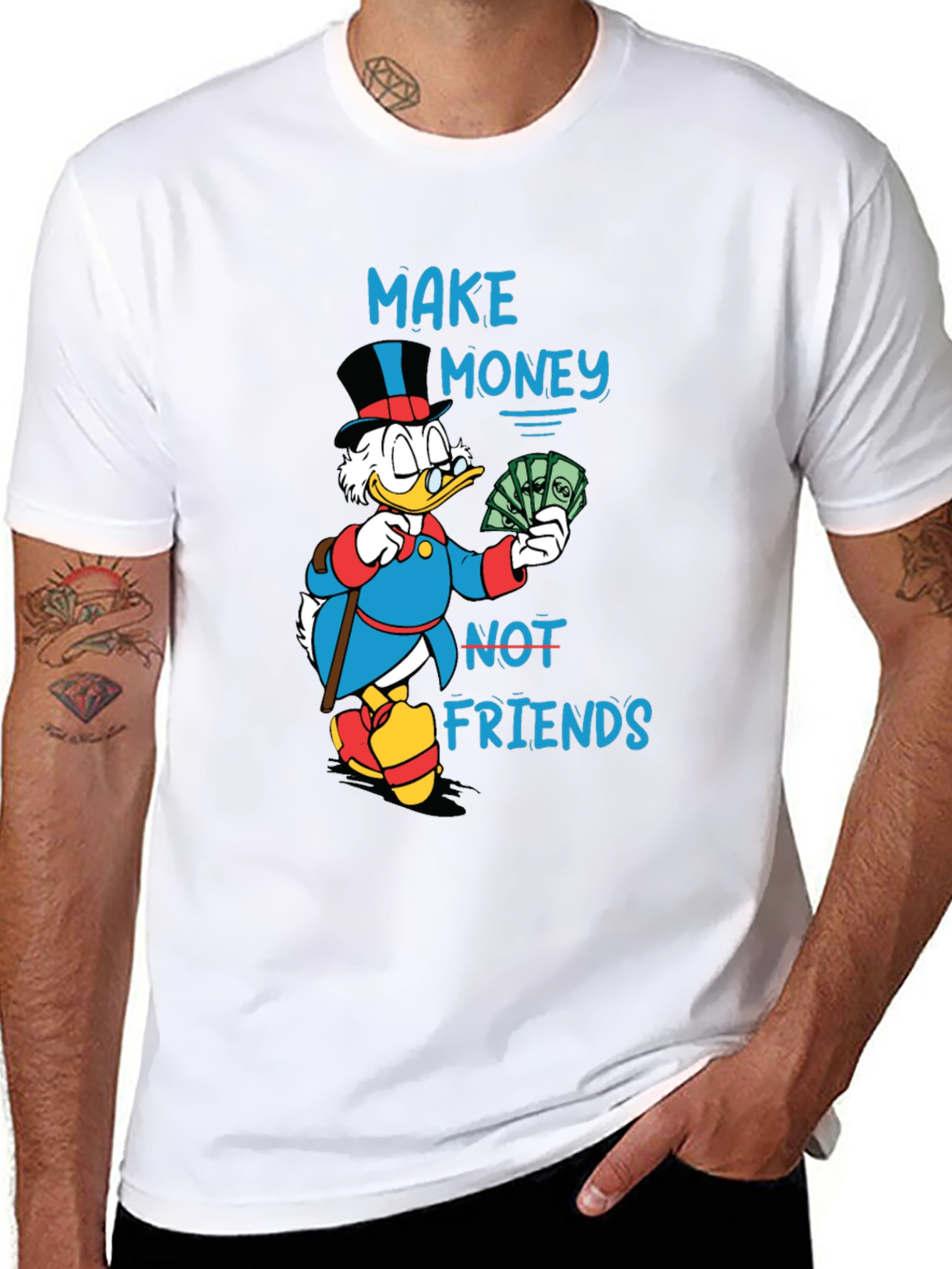 Make Money Not Friends Graphic T-Shirt