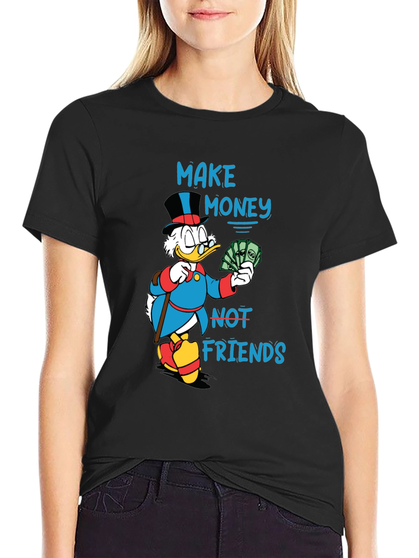 Make Money Not Friends Graphic T-Shirt