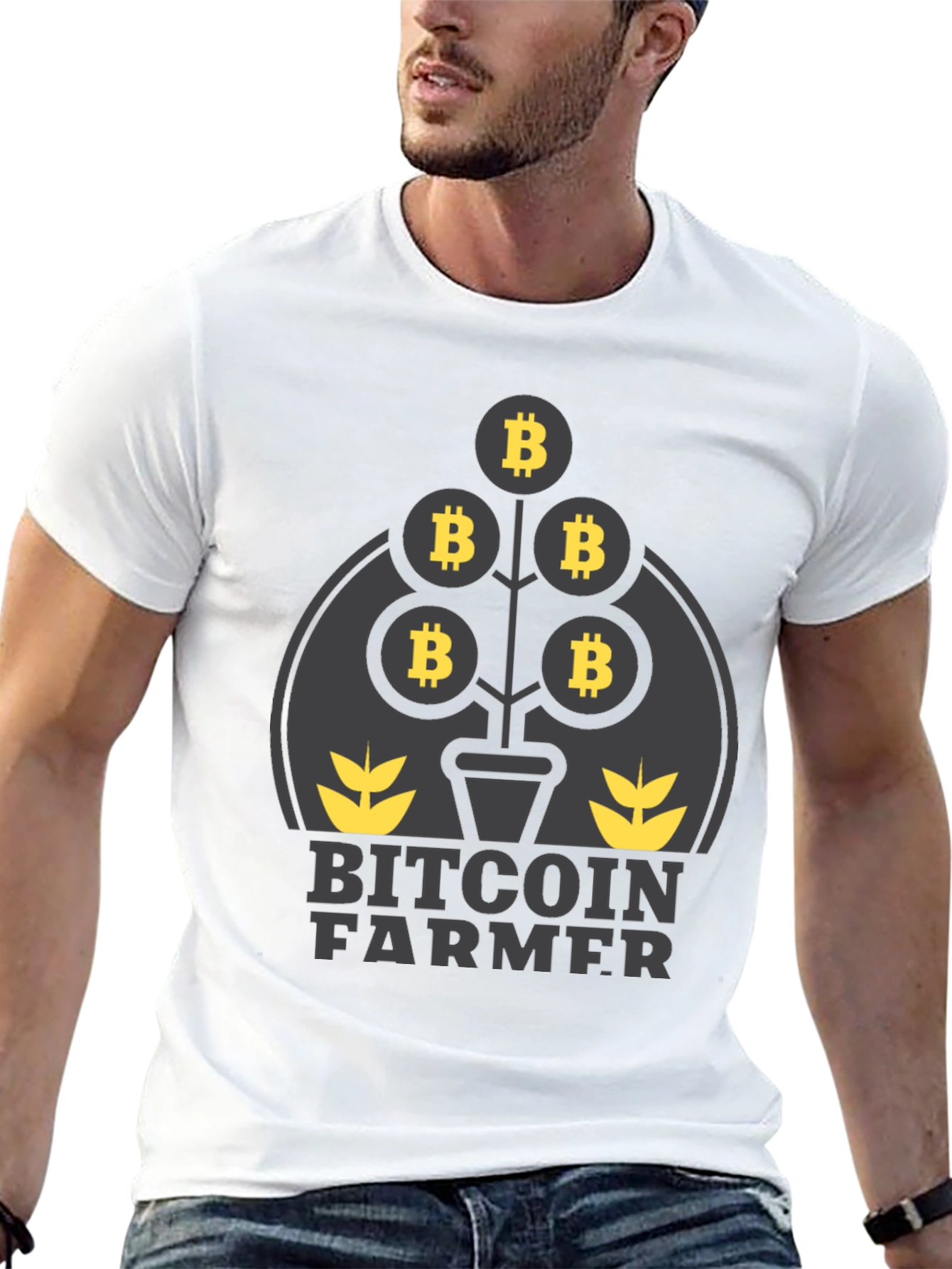 Bitcoin Farmer Graphic T-Shirt