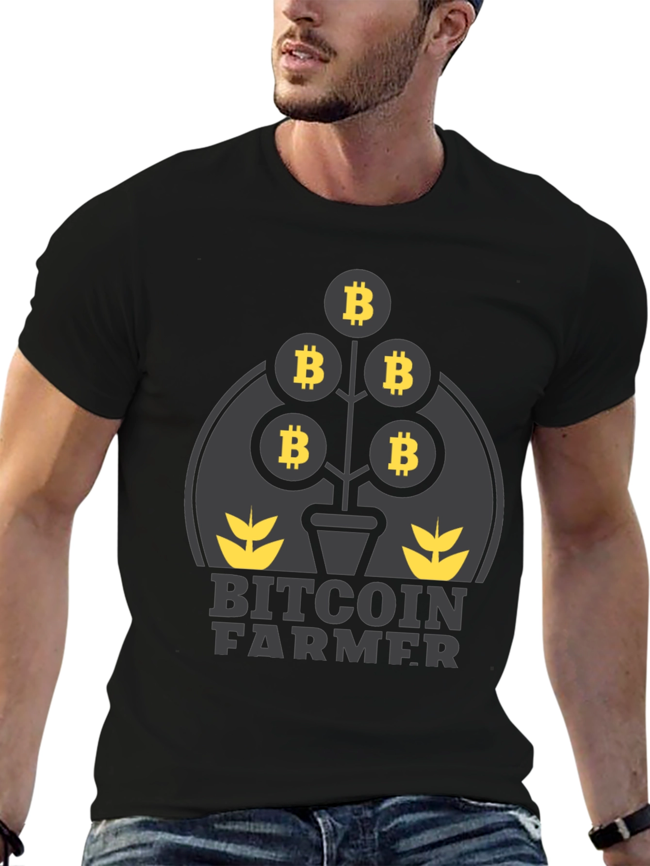Bitcoin Farmer Graphic T-Shirt