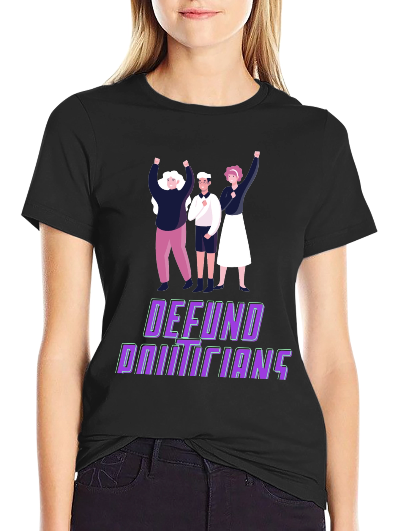 Defund Politicians Graphic Tee