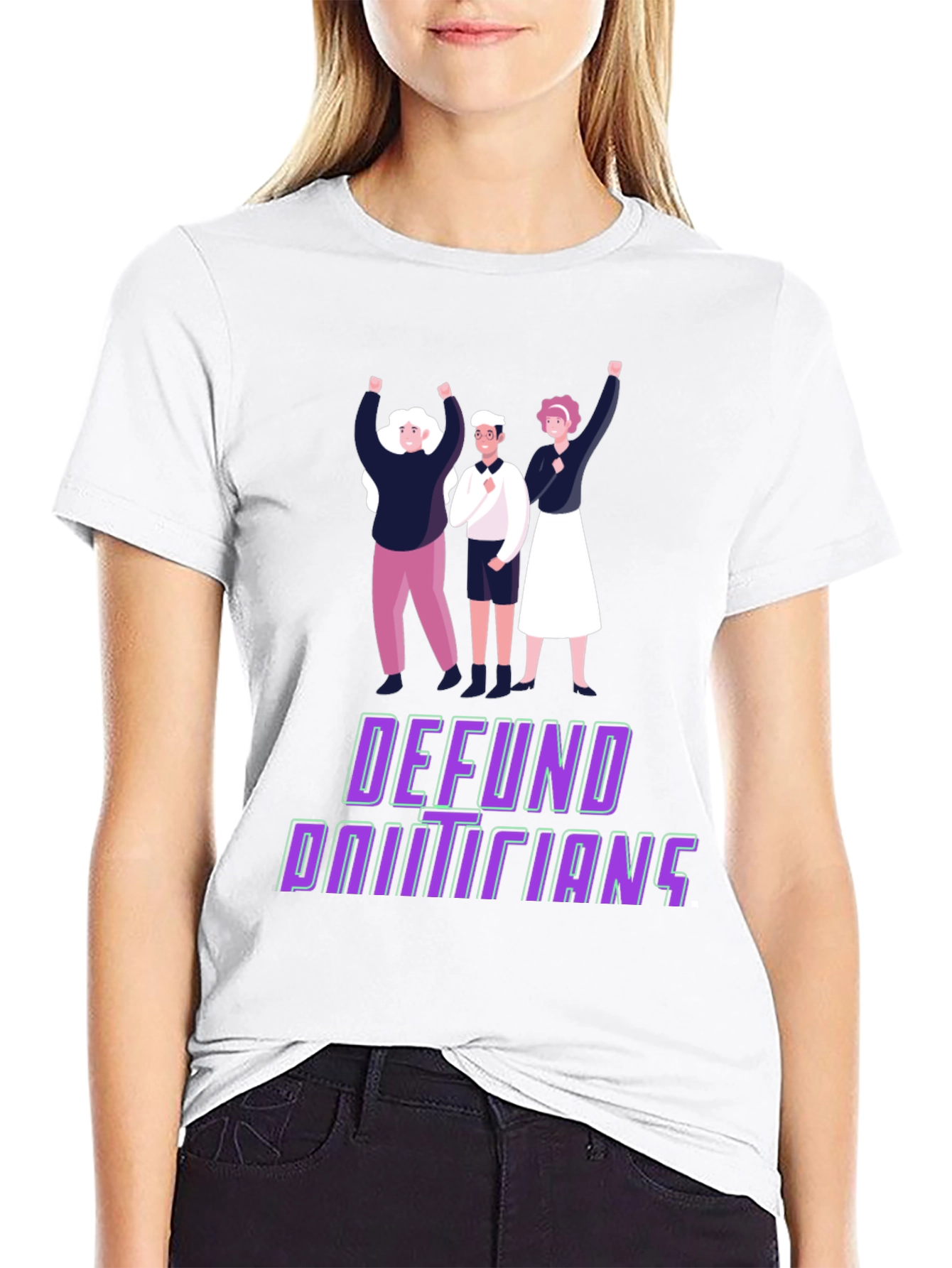 Defund Politicians Graphic Tee