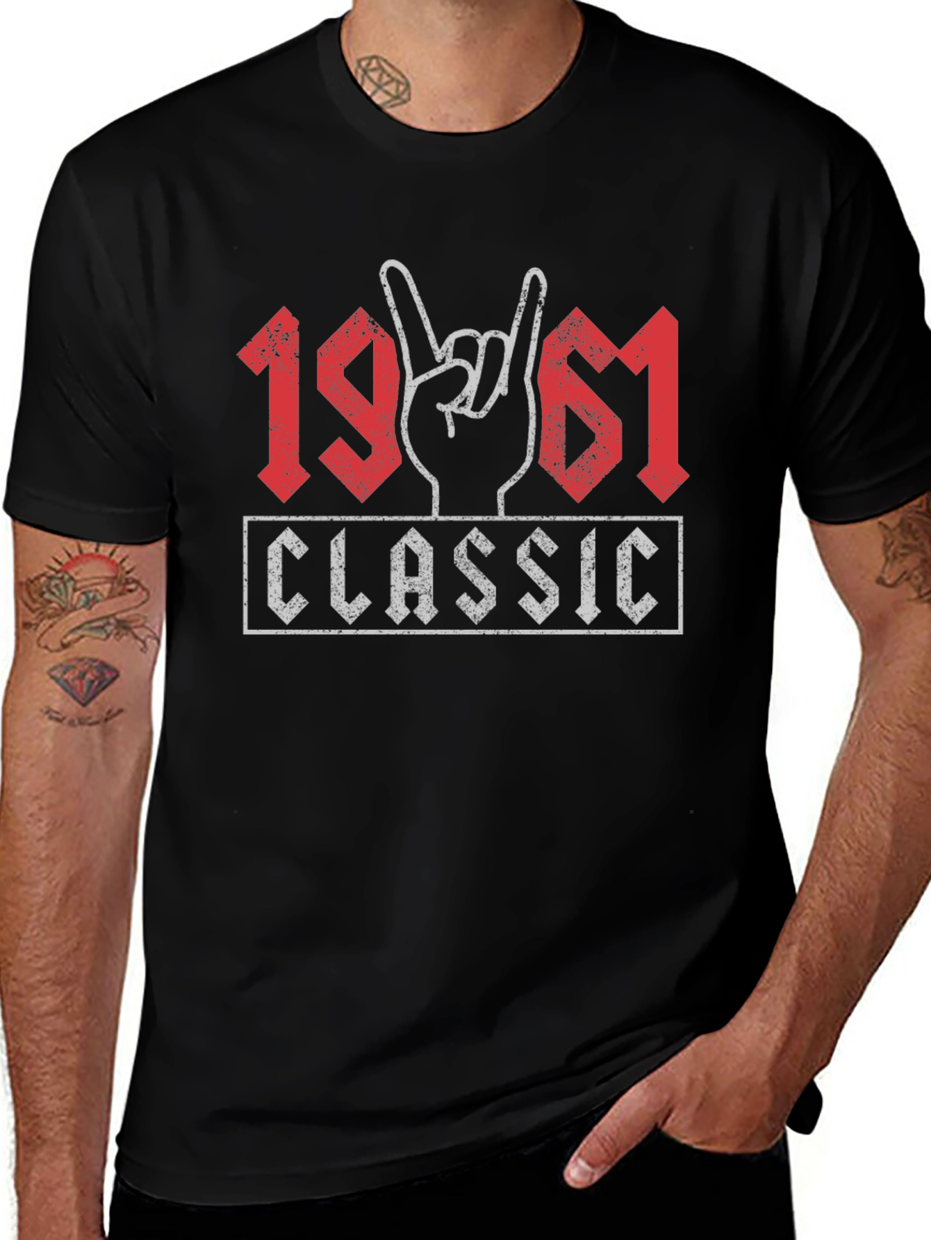 Classic 1961 Rock Hand T-Shirt