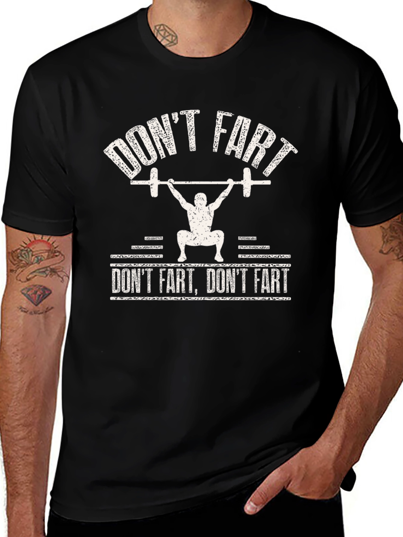 Dont Fart Gym T-Shirt - Funny Workout Tee