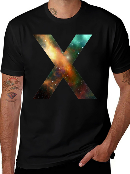 Galaxy X T-Shirt - Black Cotton Blend Tee