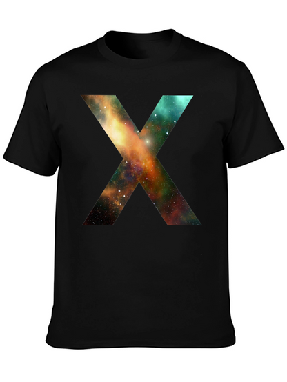 Galaxy X T-Shirt - Black Cotton Blend Tee