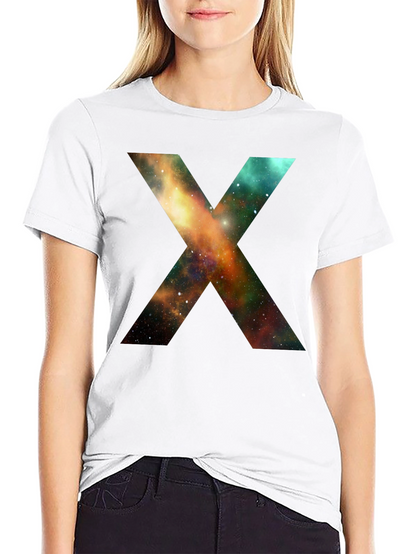 Galaxy X T-Shirt - Black Cotton Blend Tee