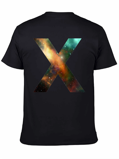 Galaxy X T-Shirt - Black Cotton Blend Tee
