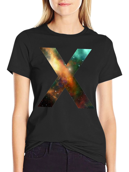 Galaxy X T-Shirt - Black Cotton Blend Tee