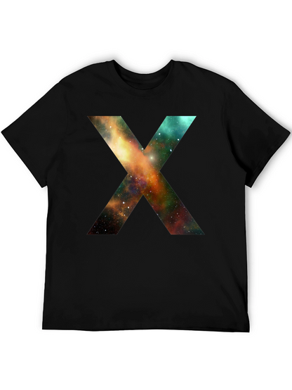 Galaxy X T-Shirt - Black Cotton Blend Tee