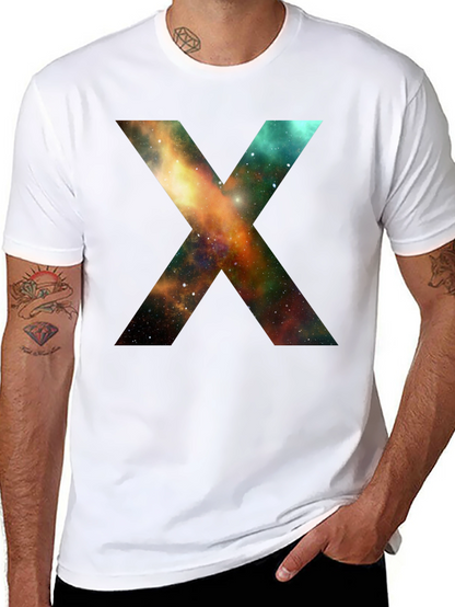 Galaxy X T-Shirt - Black Cotton Blend Tee