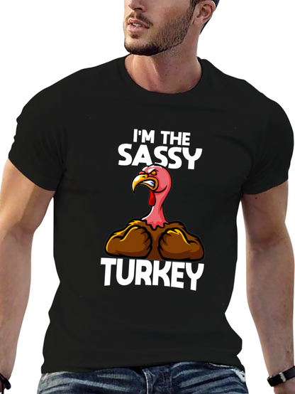 Sassy Turkey Graphic Tee - Thanksgiving Humor