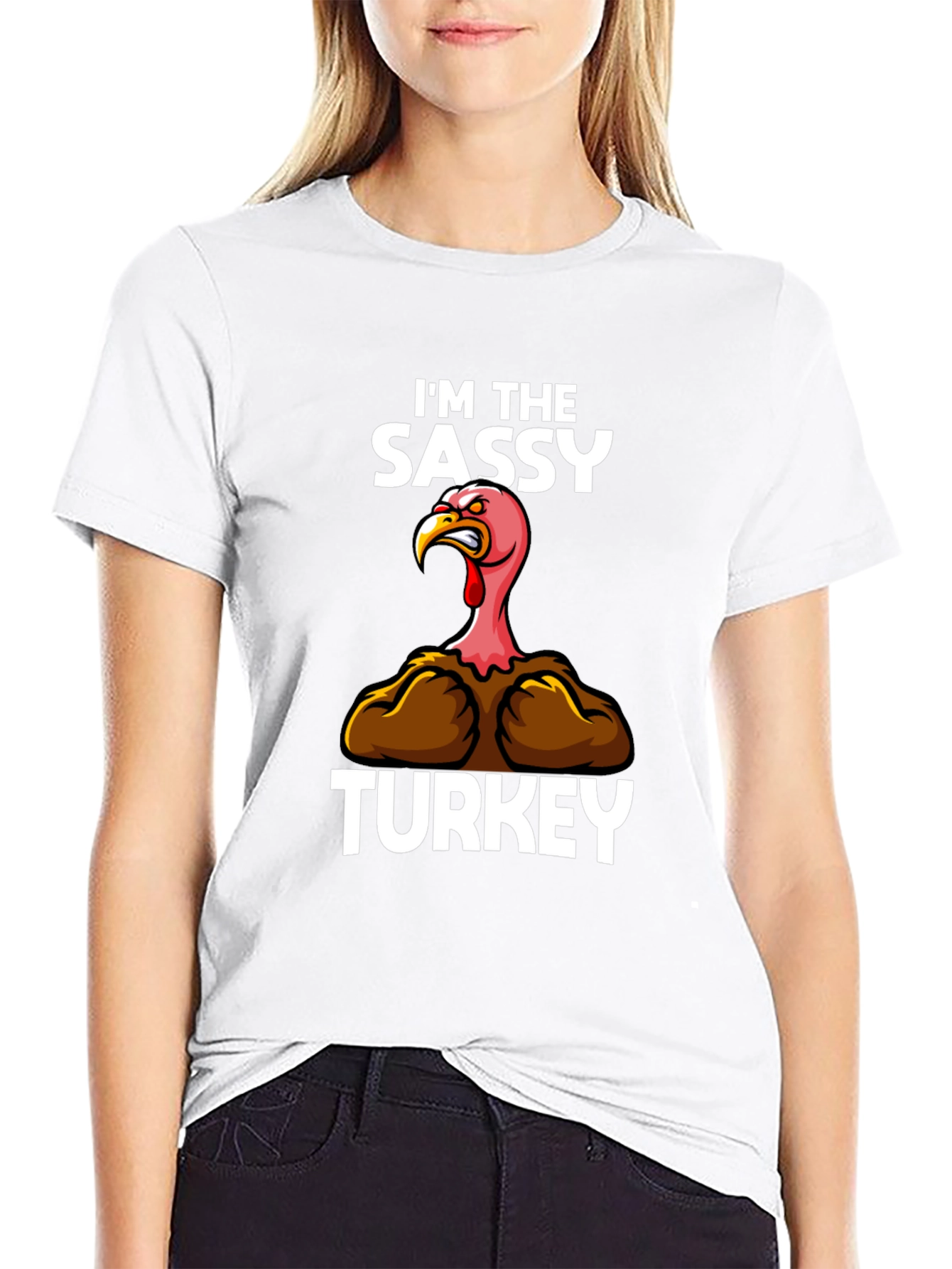 Sassy Turkey Graphic Tee - Thanksgiving Humor
