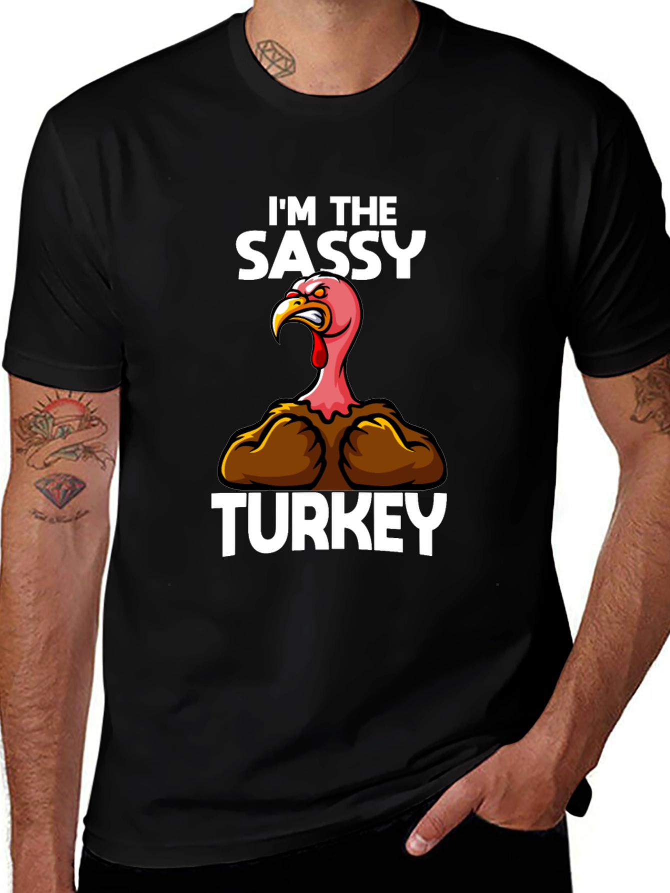 Sassy Turkey Graphic Tee - Thanksgiving Humor
