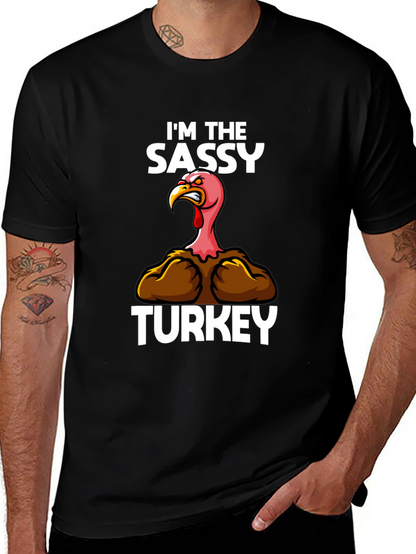 Sassy Turkey Graphic Tee - Thanksgiving Humor