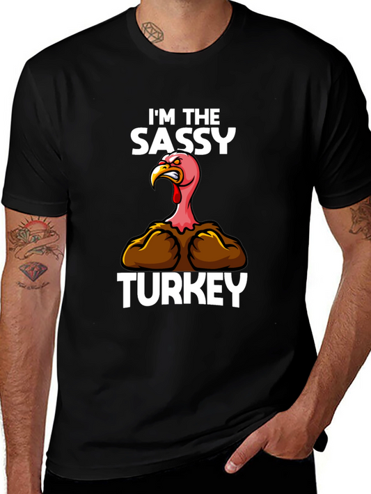 Sassy Turkey Graphic Tee - Thanksgiving Humor