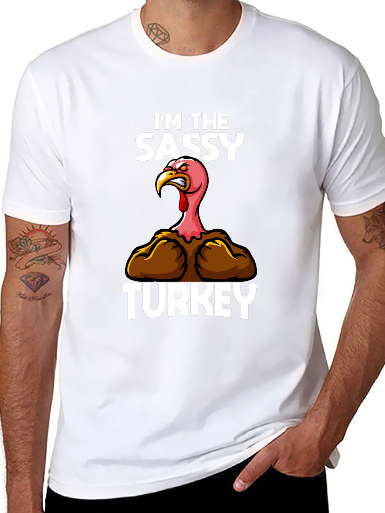 Sassy Turkey Graphic Tee - Thanksgiving Humor