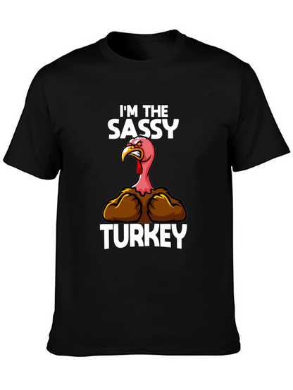 Sassy Turkey Graphic Tee - Thanksgiving Humor