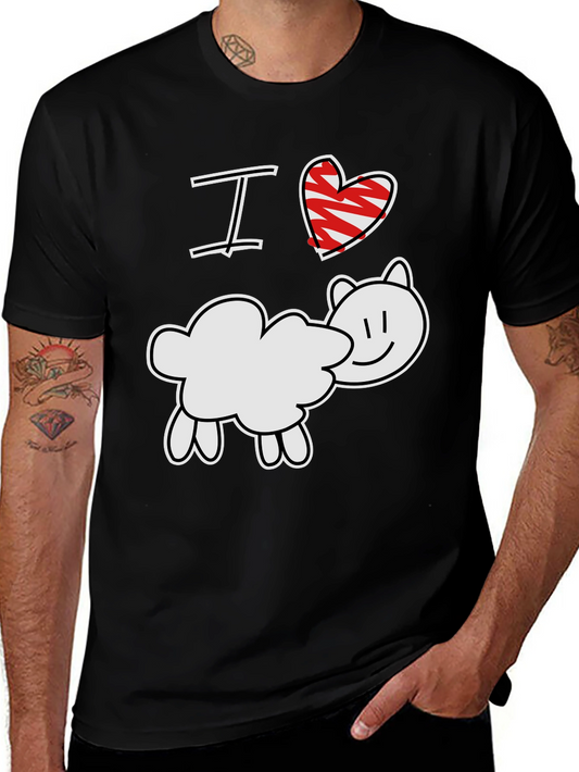 I Love Sheep T-Shirt - Cute Farm Animal Tee