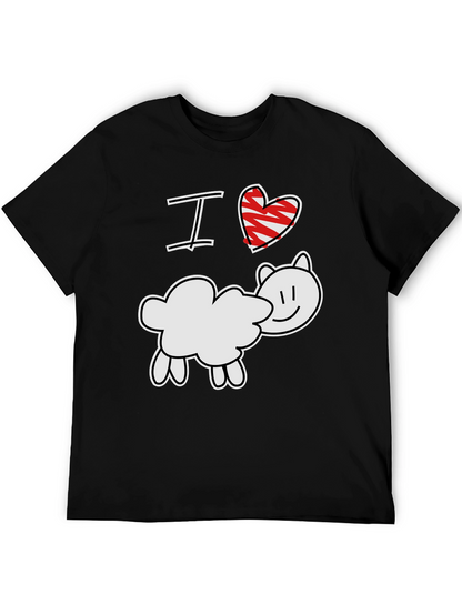 I Love Sheep T-Shirt - Cute Farm Animal Tee