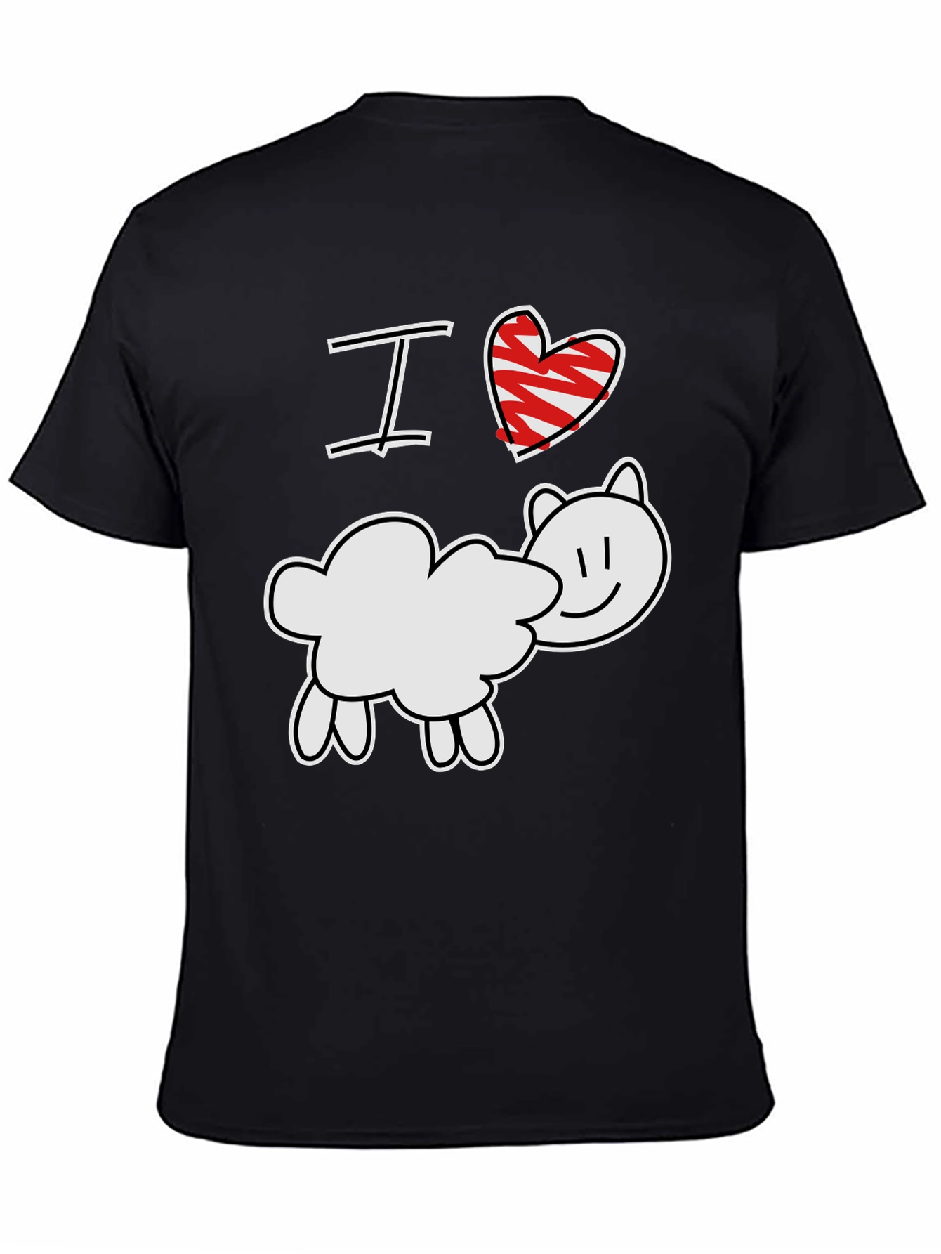I Love Sheep T-Shirt - Cute Farm Animal Tee