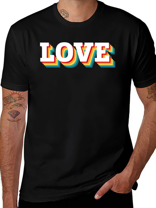 Retro LOVE Graphic Tee - Vintage Inspired Design