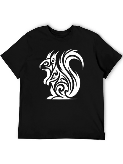 Tribal Squirrel Graphic T-Shirt - Unique Design