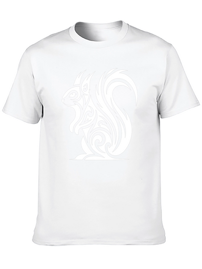 Tribal Squirrel Graphic T-Shirt - Unique Design