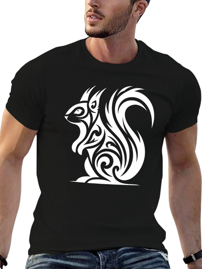 Tribal Squirrel Graphic T-Shirt - Unique Design