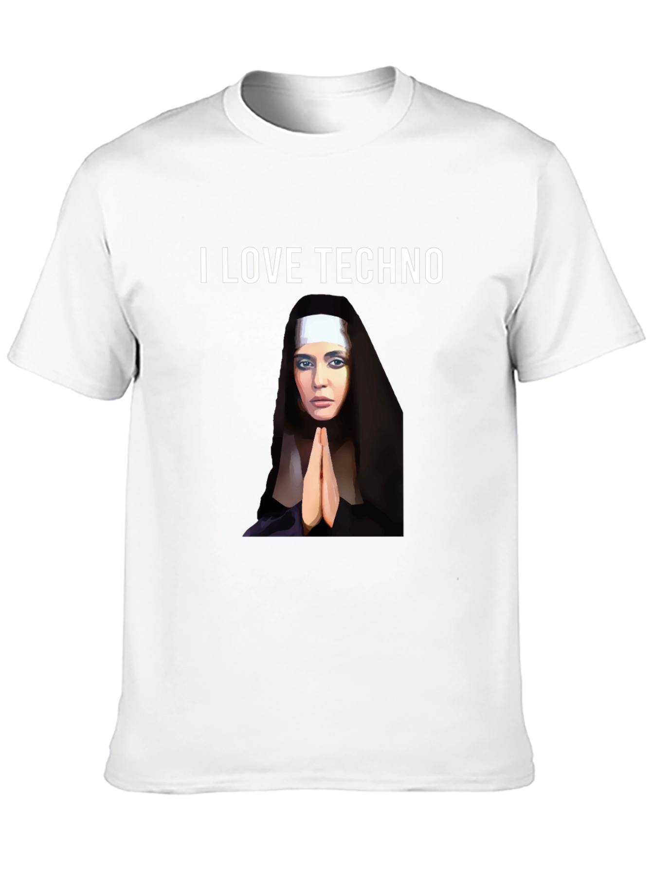 I Love Techno Graphic T-Shirt