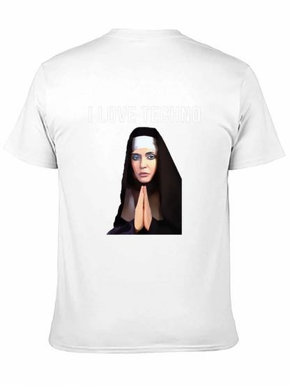 I Love Techno Graphic T-Shirt