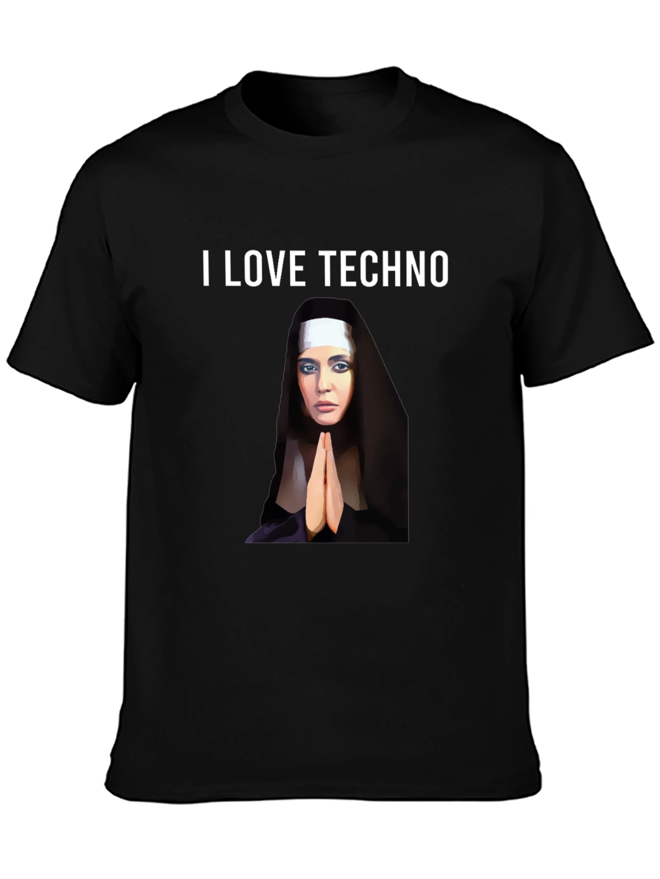 I Love Techno Graphic T-Shirt