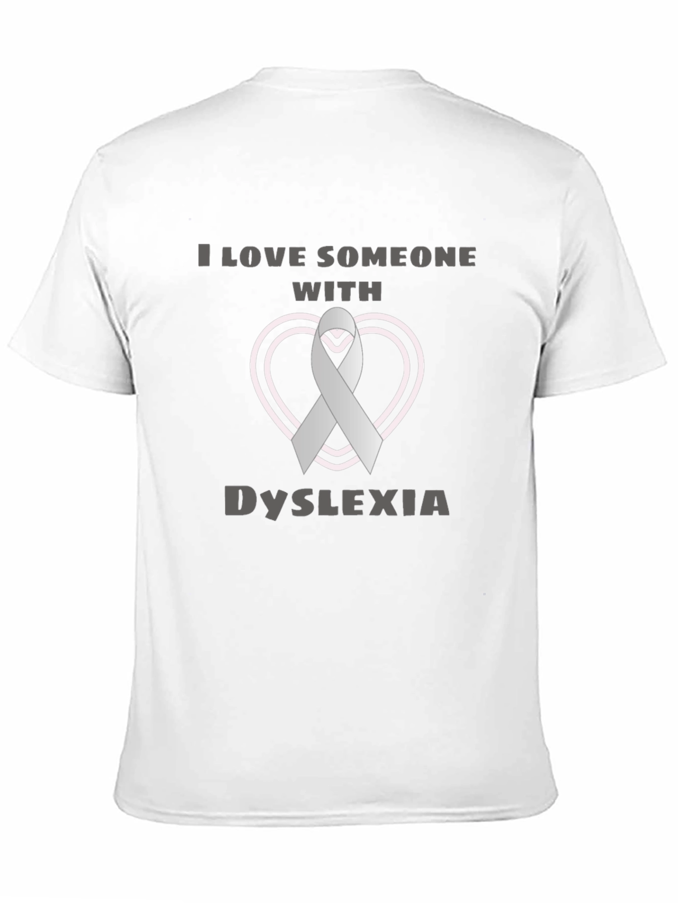 Dyslexia Awareness Ribbon Heart T-Shirt