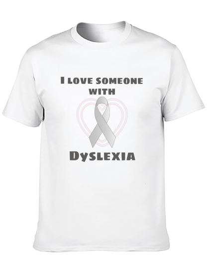 Dyslexia Awareness Ribbon Heart T-Shirt