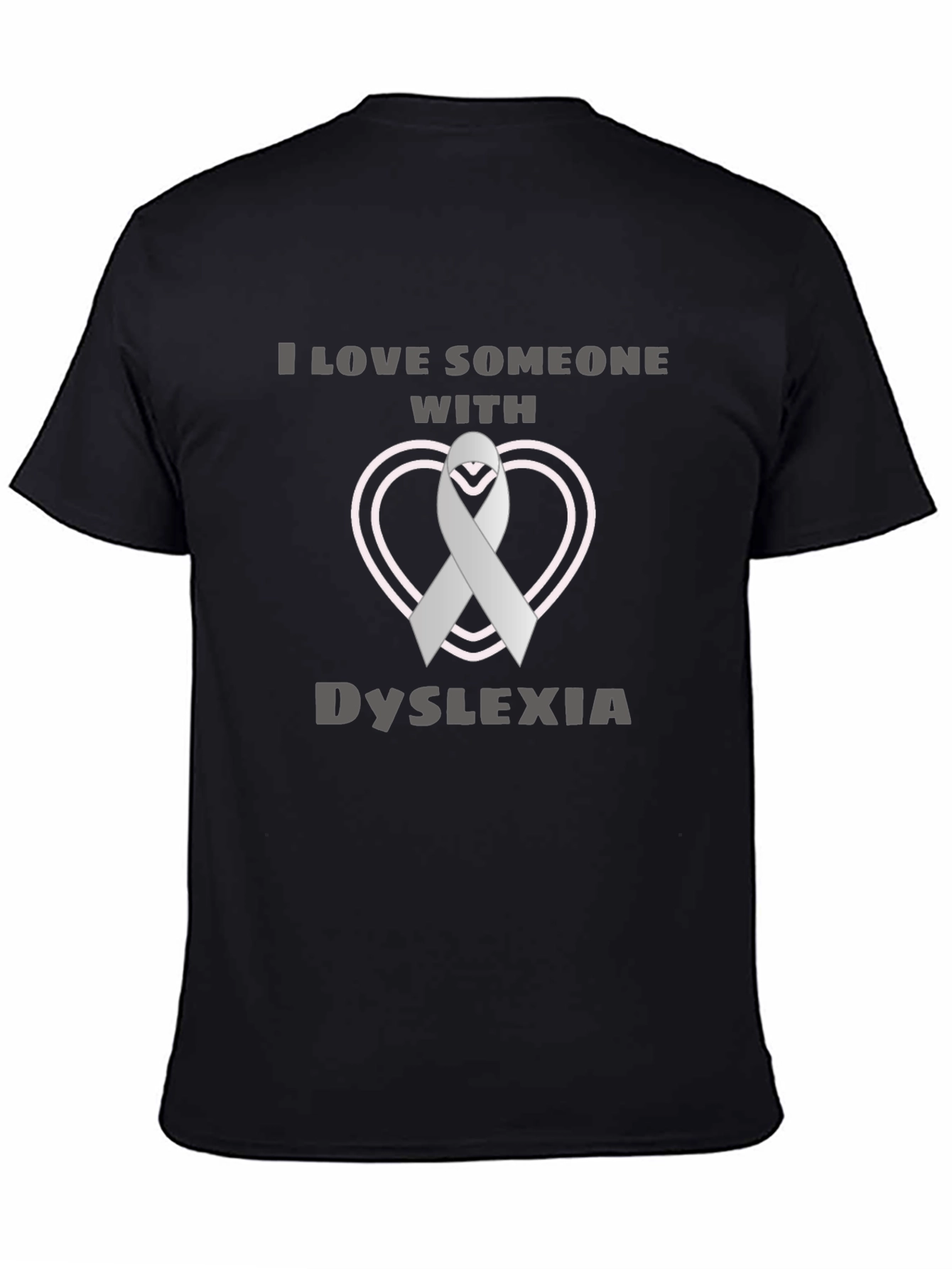 Dyslexia Awareness Ribbon Heart T-Shirt