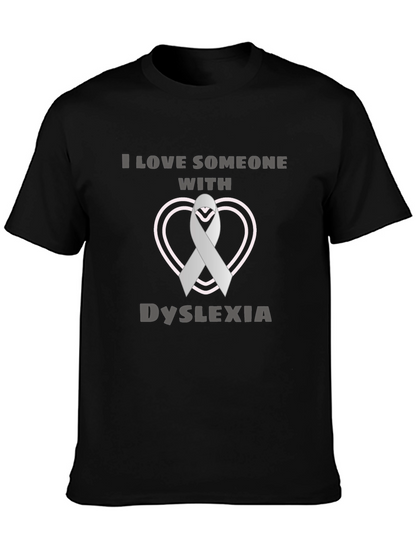 Dyslexia Awareness Ribbon Heart T-Shirt