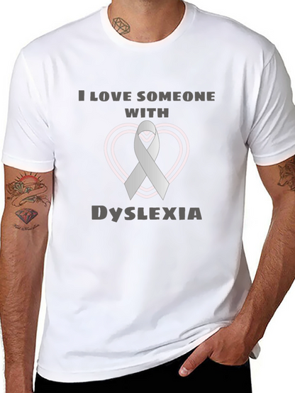 Dyslexia Awareness Ribbon Heart T-Shirt
