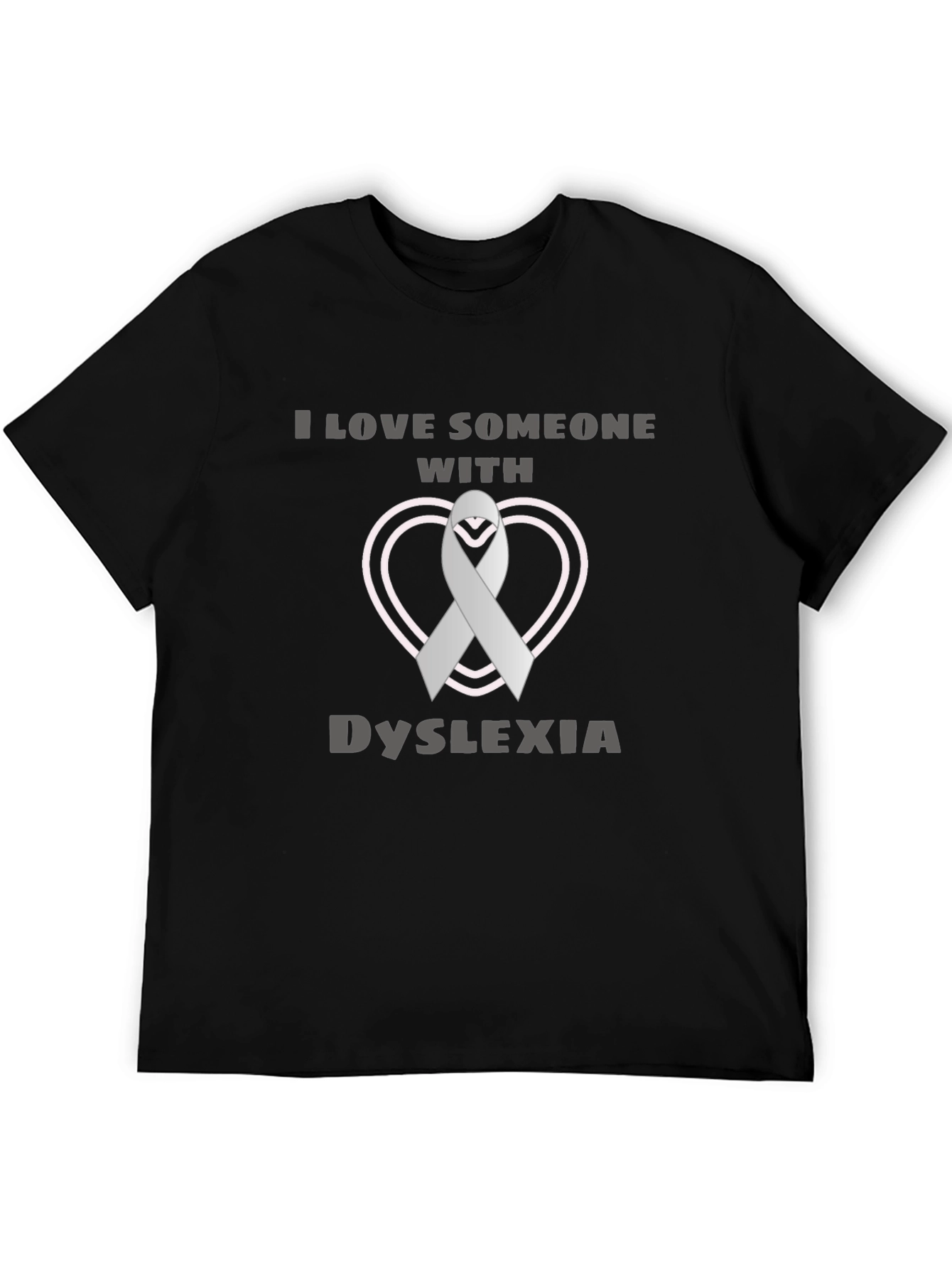 Dyslexia Awareness Ribbon Heart T-Shirt