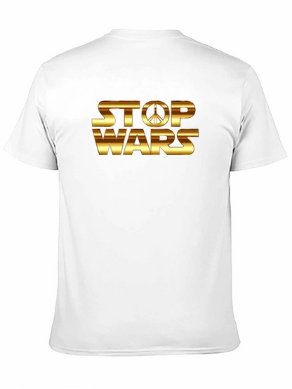 Stop Wars Peace Sign Graphic T-Shirt